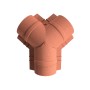 Тройник конька полукруглого